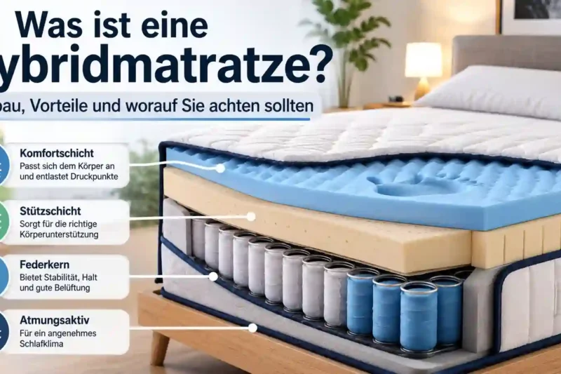 Was ist eine Hybridmatratze? Aufbau, Vorteile und worauf Sie achten sollten